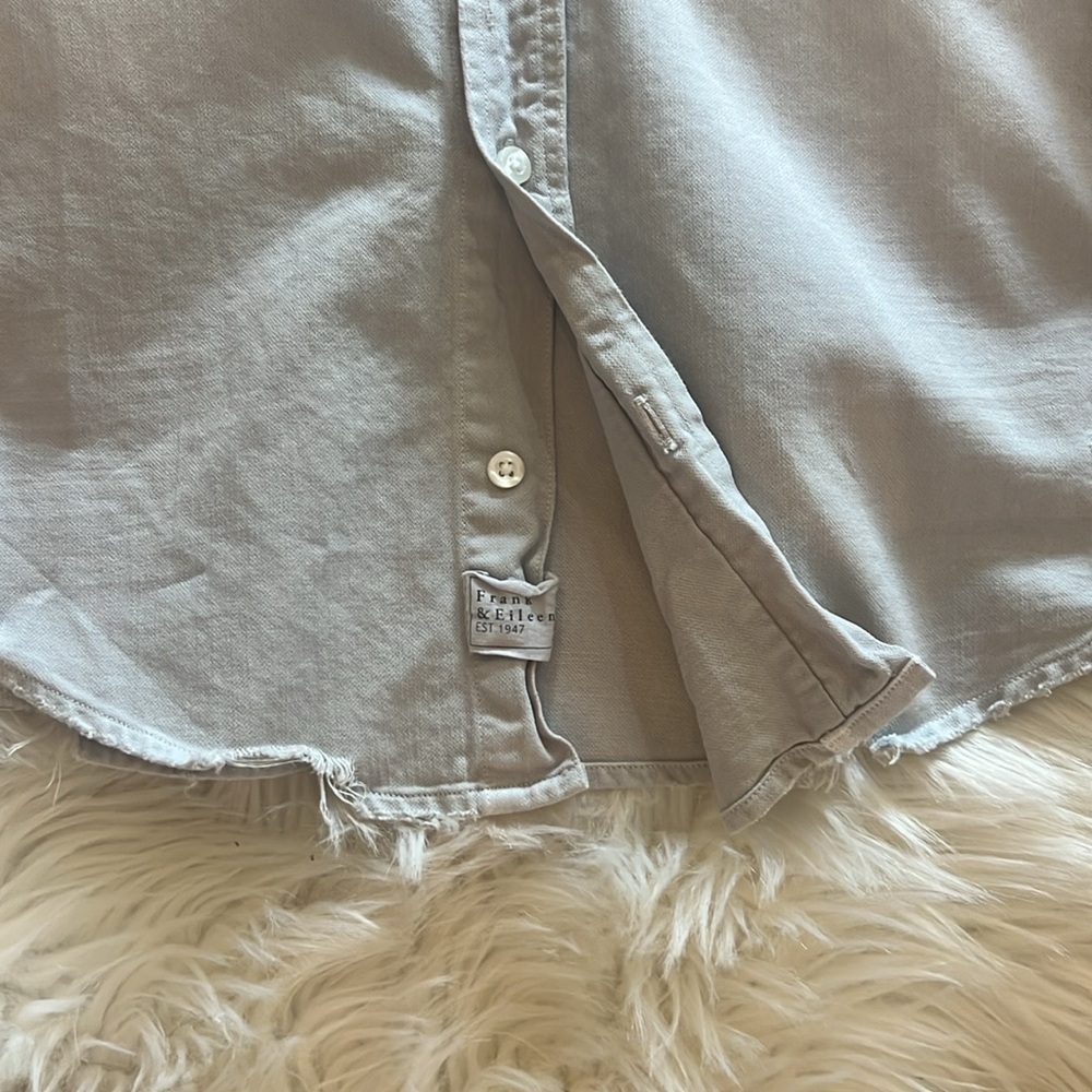 New Frank & Eileen Barry Distressed shirt gray size xs - Picture 7 of 11
